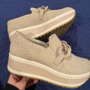 Beige Dolce Vita Platform Loafers